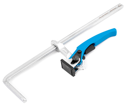 Ścisk stolarski dźwigniowy zacisk uchwyt do szyny odkuwany 300x60mm FALON-TECH