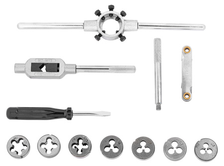 Zestaw narzynki gwintowniki kalibrowniki 32 szt M3-M12 SCHEPPACH