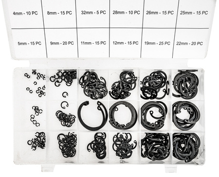 Zestaw pierścieni segera 600 szt pierścienie segery wewnętrzne zewnętrzne FALON-TECH