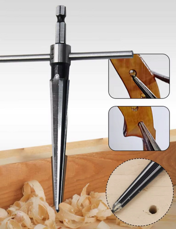 Rozwiertak stożkowy ręczny do drewna tworzywa pogłębiacz HEX 5-16 mm FALON-TECH