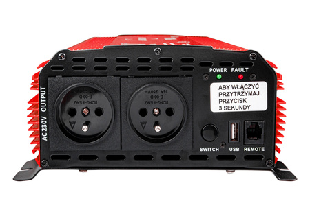 Przetwornica napięcia prądu IPS-3000 PLUS (12V/230V/3000W) PILOT VOLT POLSKA