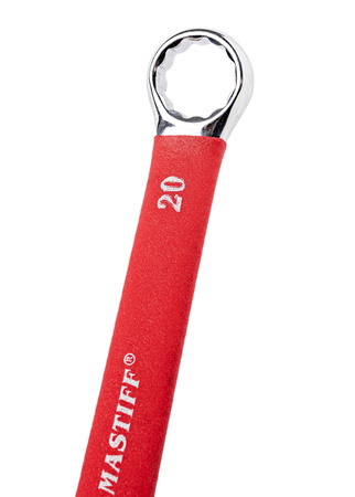 Klucze płasko oczkowe płaskie gumowane zestaw płachta 6-32 mm 25el MASTIFF