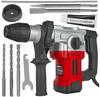 Młot udarowy młotowiertarka wiertarka sds plus walizka dłuta wiertła 1800w HEIDMANN GEKO