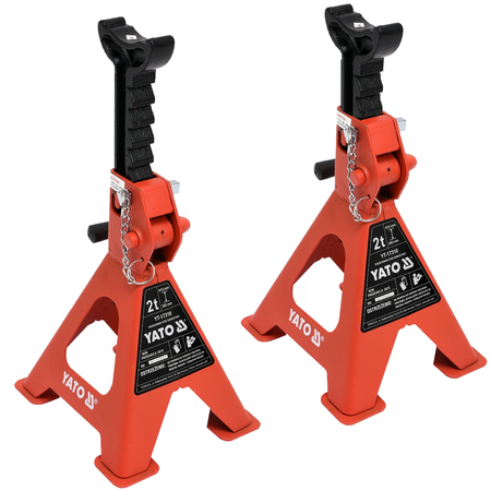 Podstawki warsztatowe kobyłki samochodowe 2T 2 szt 265-415 mm YT-17310 YATO