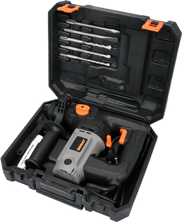 Młotowiertarka 3w1 SDS Plus 800W + komplet wierteł i dłut YATO