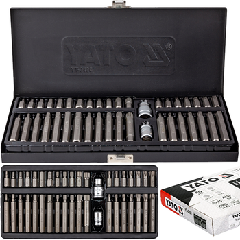 ZESTAW BITÓW BITY TORX HEX SPLINE 40 sztuk WALIZKA YT-0400 YATO