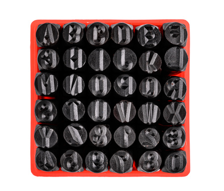 Znaczniki numeratory (cyfry + litery) 36el 5mm MAR-POL