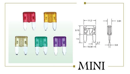 Zestaw bezpieczników samochodowych 3A-30A 140 elementów SILVER