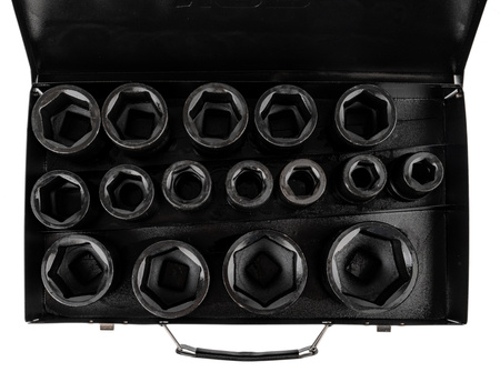 Zestaw nasadki udarowe nasadowe głębokie do klucza pneumatycznego 3/4" 17-50mm 16el JCB
