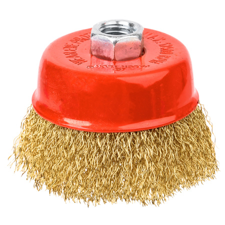 Szczotka druciana doczołowa drut mosiądz M14 75 mm FALON-TECH