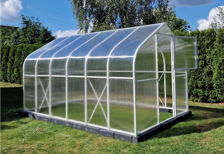 Szklarnia ogrodowa poliwęglan premium plus 250x400 10m2 kolor biały PTF