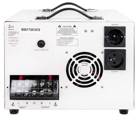 Stabilizator napięcia AVR PRO 10000 VA SERVO 3% do agregat VOLT POLSKA