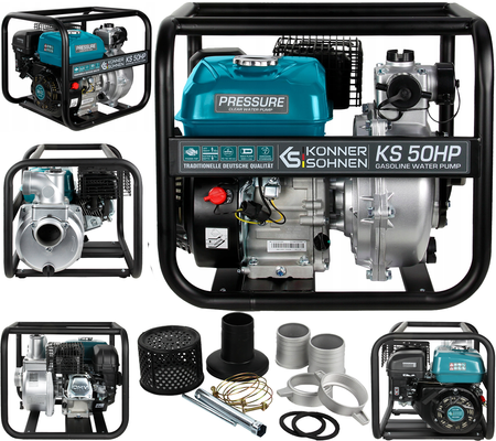 Pompa spalinowa do wody czystej wysokociśnieniowa KS50HP 7 kM 500l /min Konner&Sohnen KS