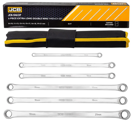 Klucze oczkowe XL długie proste do napinaczy 6el 8-21mm JCB