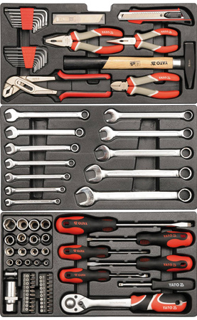 Skrzynka z narzędziami 80 szt klucze YT-38951 YATO