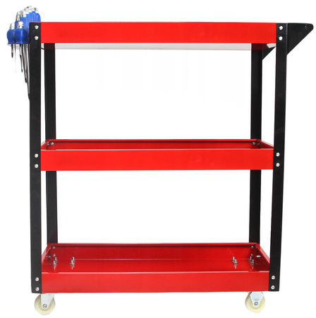 Warsztatowy wózek narzędziowy 3 półki SILVER