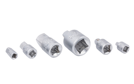Adaptery redukcje redukcja zestaw 6 szt. 1/4" 3/8" 1/2" 3/4" FALON-TECH