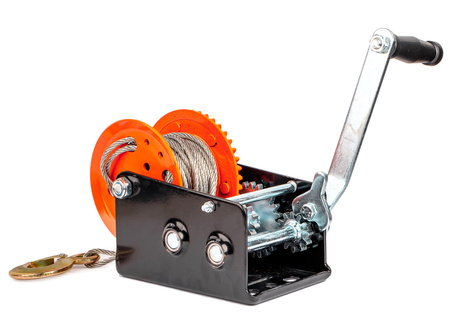 Wyciągarka korbowa linowa uciąg 1125 kg 2500 LBS FALON-TECH