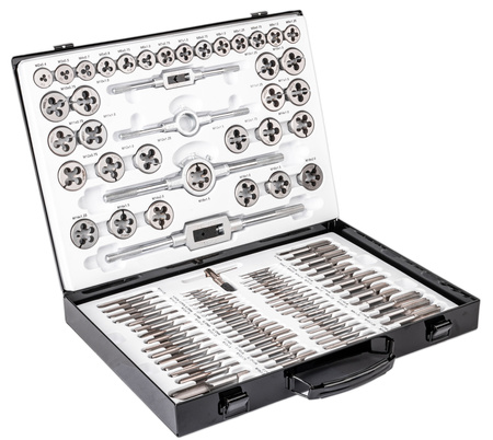 Zestaw narzynki gwintowniki kalibrowniki 110 szt M2-M18 walizka SCHEPPACH