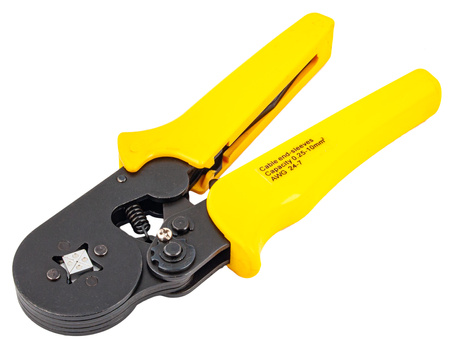 Szczypce czterokątne do zaciskania tulejek kablowych praska GEKO