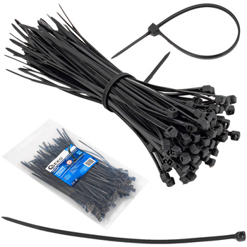 Opaski zaciskowe kablowe 160x2.5mm 100el czarne GEKO