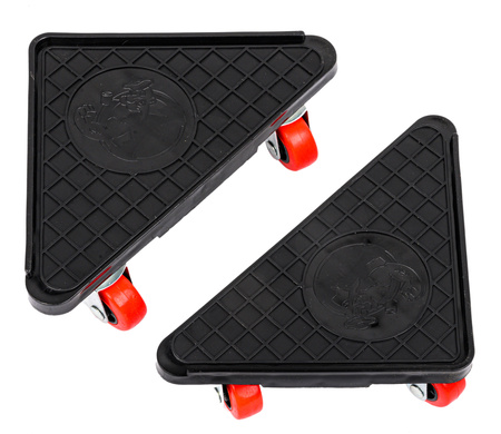 Zestaw rolki do transportu przesuwania mebli 300kg 5el SILVER