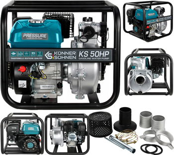 Pompa spalinowa do wody czystej wysokociśnieniowa KS50HP 7 kM 500l /min Konner&Sohnen KS