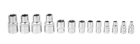 Zestaw nasadek udarowych sześciokątne 1/2" 1/4" Cr-V 4-32mm 25el FORSAGE