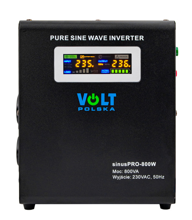 Zestaw awaryjnego zasilania zasilacz awaryjny sinuspro-800w 12v + akumulator AGM 100ah VOLT POLSKA