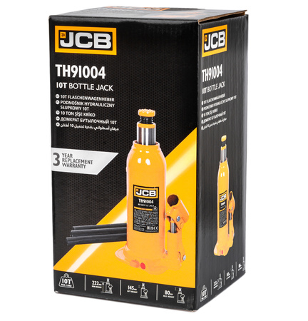 Podnośnik hydrauliczny słupkowy butelkowy maszynowy samochodowy lewarek 10T JCB