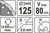 Tarcza diamentowa do betonu 125x2,0x10x22,2 YATO