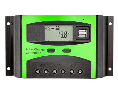 Regulator napięcia paneli ładowania solarnych PWM 12V/24V 40A LCD VOLT POLSKA