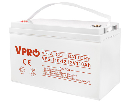 Akumulator żelowy głębokiego rozładowania 12V 110Ah V-PRO VOLT POLSKA