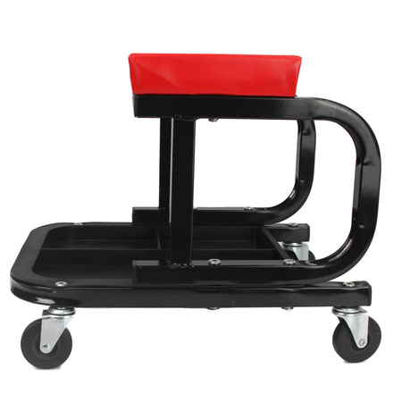 Stołek warsztatowy z półką taboret siedzisko krzesło półka MAR-POL