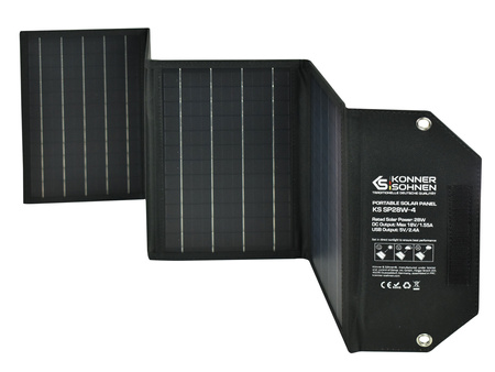 Przenośny panel solarny travel 28W KS SP28W-4 USB składany Könner&Söhnen KS
