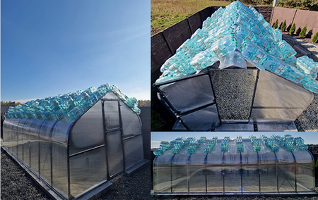 Szklarnia ogrodowa poliwęglan premium plus 250x200 5m2 kolor antracyt PTF