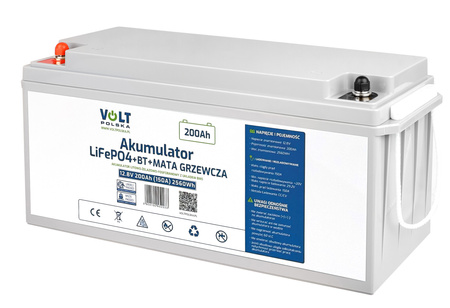 Akumulator LiFePo4 BMS do łodzi kampera paneli mata grzewcza 200Ah 150A 12V BMS VOLT POLSKA