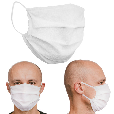 Maseczka ochronna flizelinowa jednorazowa (2 warstwy) zestaw 10 sztuk