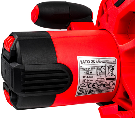 Pilarka piła tarczowa 185MM 1500W YT-82151 YATO