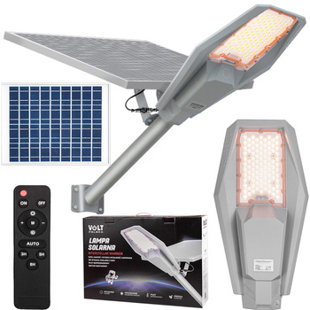 Lampa solarny uliczna LED 250W panel 35W czujnik VOLT POLSKA