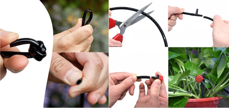 Zestaw do nawadniania kropelkowego 67 elementów + wąż 20m TOOLES