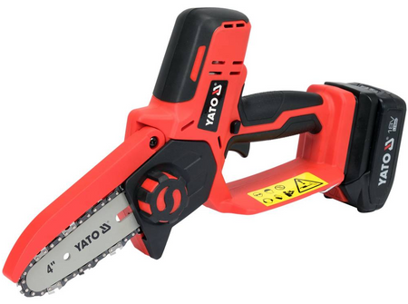 Piła łańcuchowa mała 4" 18V 2AH YATO