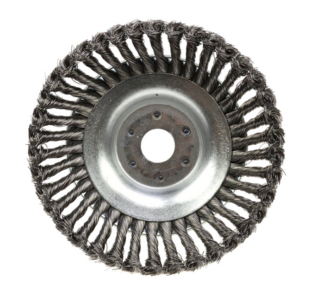 Szczotka druciana tarczowa skręcana do podkaszarki 200x25,4 PROFI GEKO