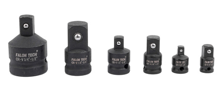 Redukcje udarowe adapter na klucz 6 szt. FALON-TECH