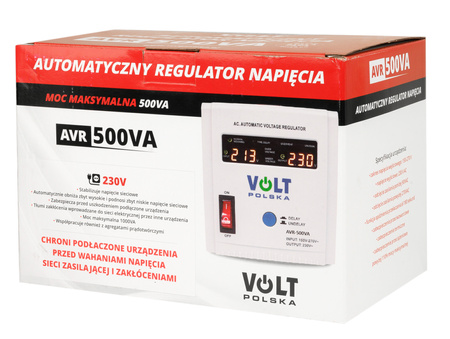 Stabilizator napięcia AVR 500 VA do agregat VOLT POLSKA