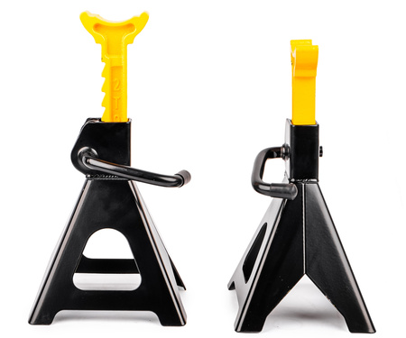 Podnośnik hydrauliczny niskoprofilowy 2T + kobyłki ROCKFORCE