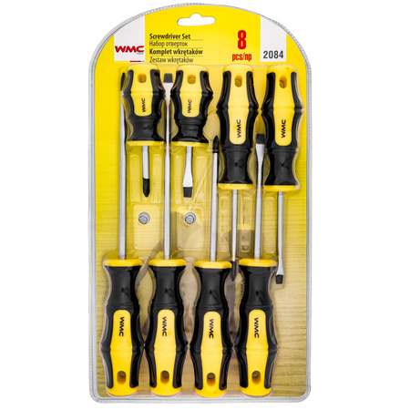 Zestaw wkrętaków śrubokrętów 8 szt. WMC