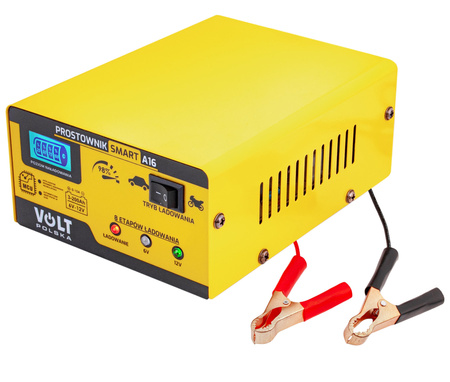 Prostownik ładowarka do akumulatora LCD 6/12V 15A SMART A16 VOLT POLSKA