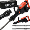 Mocny młot udarowy do kucia wyburzeniowy + 2 dłuta HEX30 70J 1600w YATO