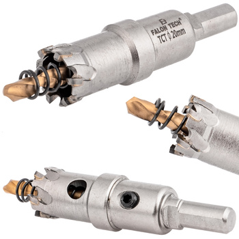 Otwornica widiowa z wiertłem 20mm FALON-TECH